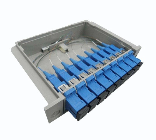Tak Kaset PLC Fiber Bölücü - Tekli Mod G652D / G657A, Özel Bağlayıcı Seçenekleri