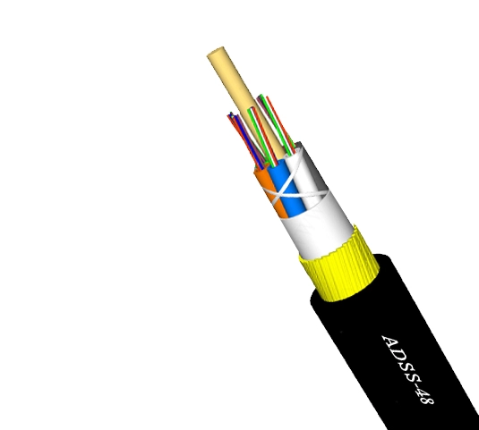 ADSS-S Single Jacket All-Dielectric Self-Supporting Aerial Fiber Optic Cable