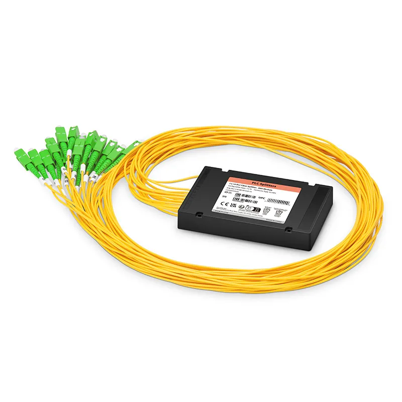 SC / APC Konnektörlü ABS Muhafazada 1x16 PLC Fiber Bölücü - Tekli Mod G652D / G6