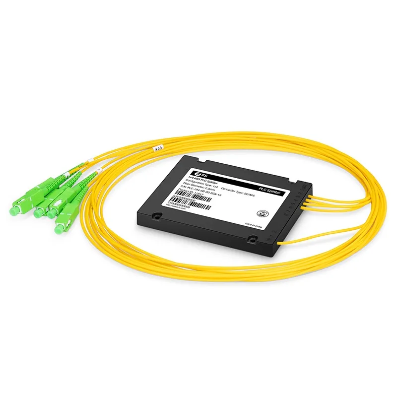 Özel 1x4 PLC Fiber Bölücü - SC / LC / FC / ST Konnektörleri (UPC / APC) | ABS Mo