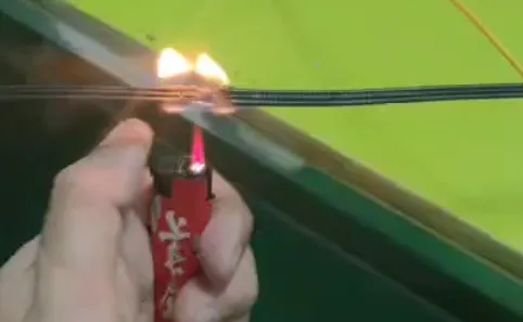 FTTH-test | FTTH Cable Flame Retardant Test | Self-Extinguis